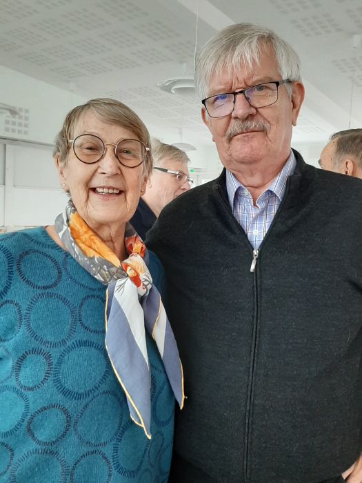 Vierailija Pirkko Lahti ja Pekka Niemi
