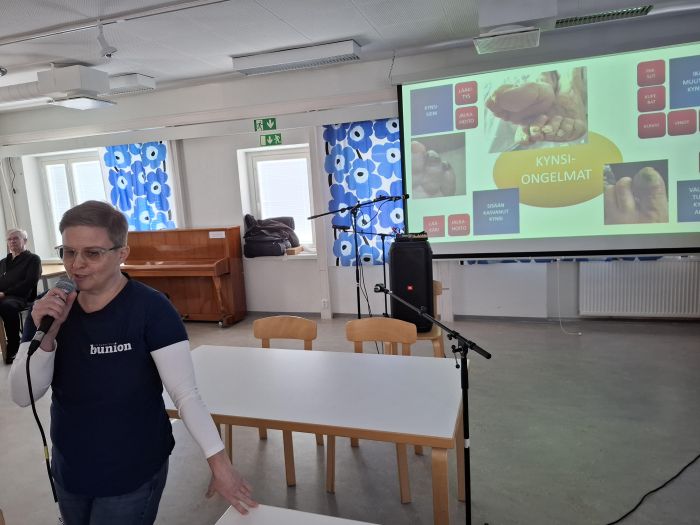 Heini Riekkinen kertoi jalkojenhoidosta

