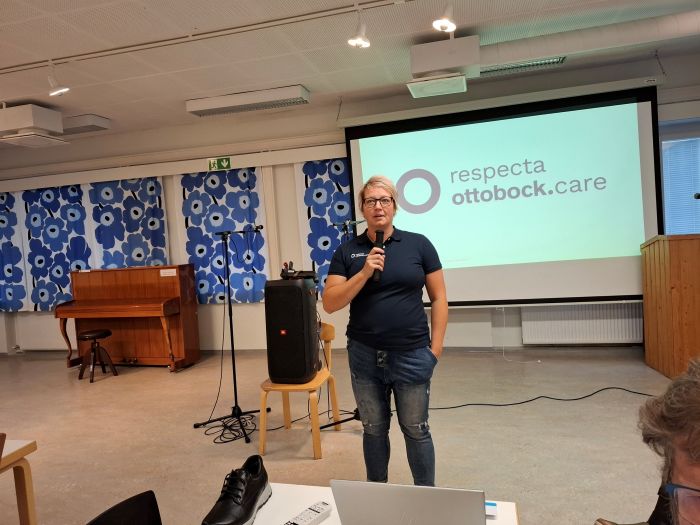 Mirva Takkinen Respectasta kertoi jalkojen hoidosta.
