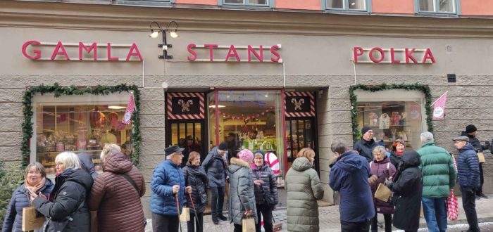 Polka-karamellien valmistumispaikka Tukholmassa
