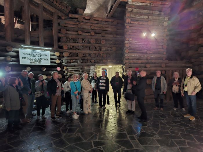 Wieliczkan suolakaivoksessa 
